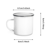 Best Dad Ever Fist Bump - Personalized Father Enamel Mug